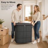 Large Foldable Zippered Storage Bin