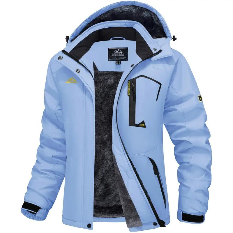 Women's Waterproof Fleece-Lined Ski Jacket