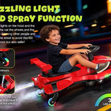 2-in-1 Electric and Manual Wiggle Ride-On Car for Kids