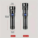 Rechargeable Strong Flashlight with Power Bank