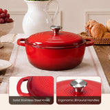 Enameled Cast Iron Dutch Oven with Lid