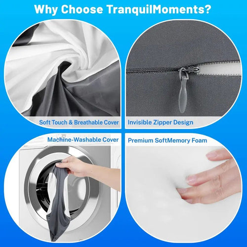 Heart-Shaped Memory Foam Knee Pillow for Side Sleepers
