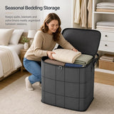 Large Foldable Zippered Storage Bin