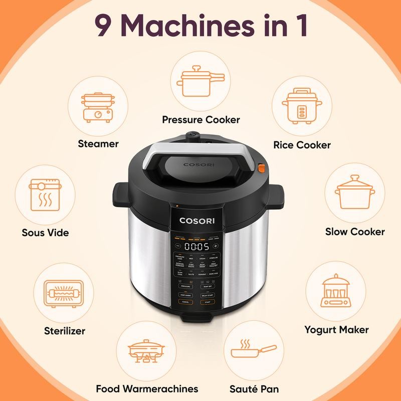 COSORI Pressure Cooker & Rice Cooker Bundle