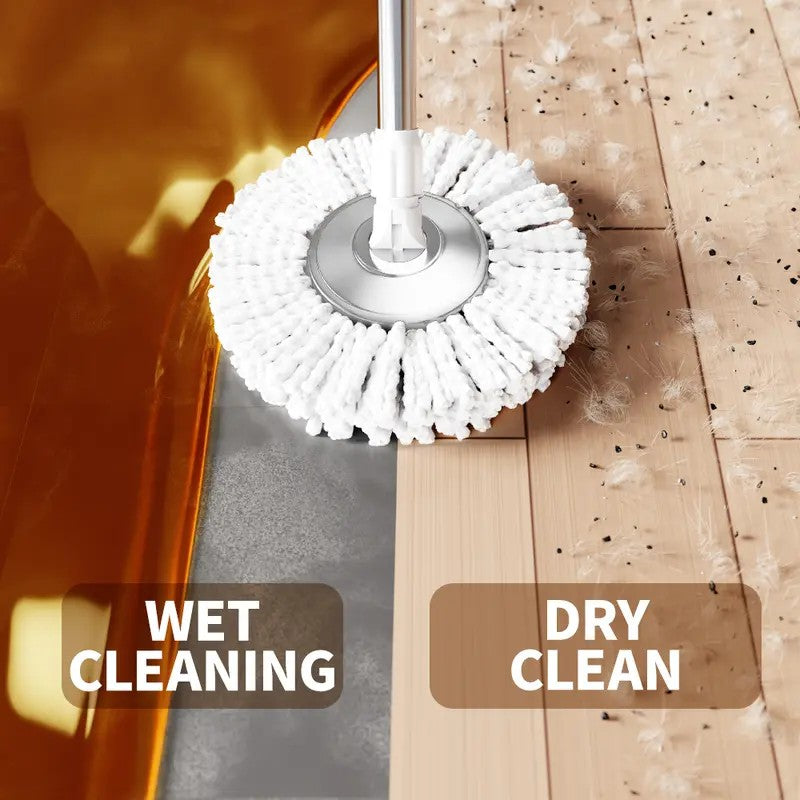 Spin Mop and Wringer Bucket Set