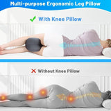Heart-Shaped Memory Foam Knee Pillow for Side Sleepers