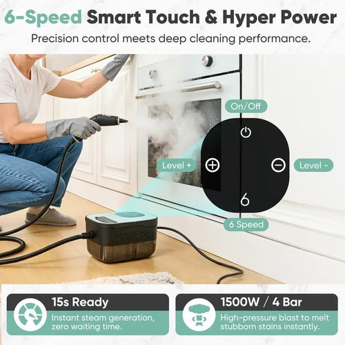 Portable Handheld Steam Cleaner for Kitchen, Bath, Furniture, and Car