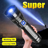 Rechargeable Strong Flashlight with Power Bank
