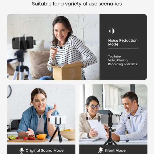 KUKIHO Wireless Lavalier Microphone Set