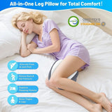 Heart-Shaped Memory Foam Knee Pillow for Side Sleepers