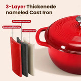 Enameled Cast Iron Dutch Oven with Lid