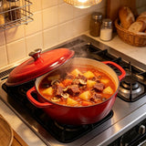 Enameled Cast Iron Dutch Oven with Lid