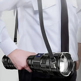 Rechargeable Strong Flashlight with Power Bank