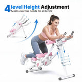 MERACH Foldable Ab Trainer with LCD Monitor