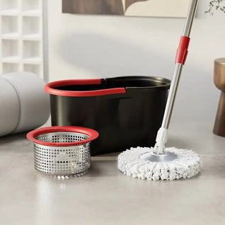 Spin Mop and Wringer Bucket Set
