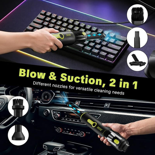 SEESE Cordless Car Vacuum & Air Duster