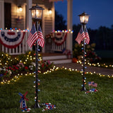 63" Solar Lamp Post Lights (2-Pack)