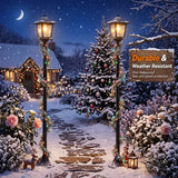 63" Solar Lamp Post Lights (2-Pack)