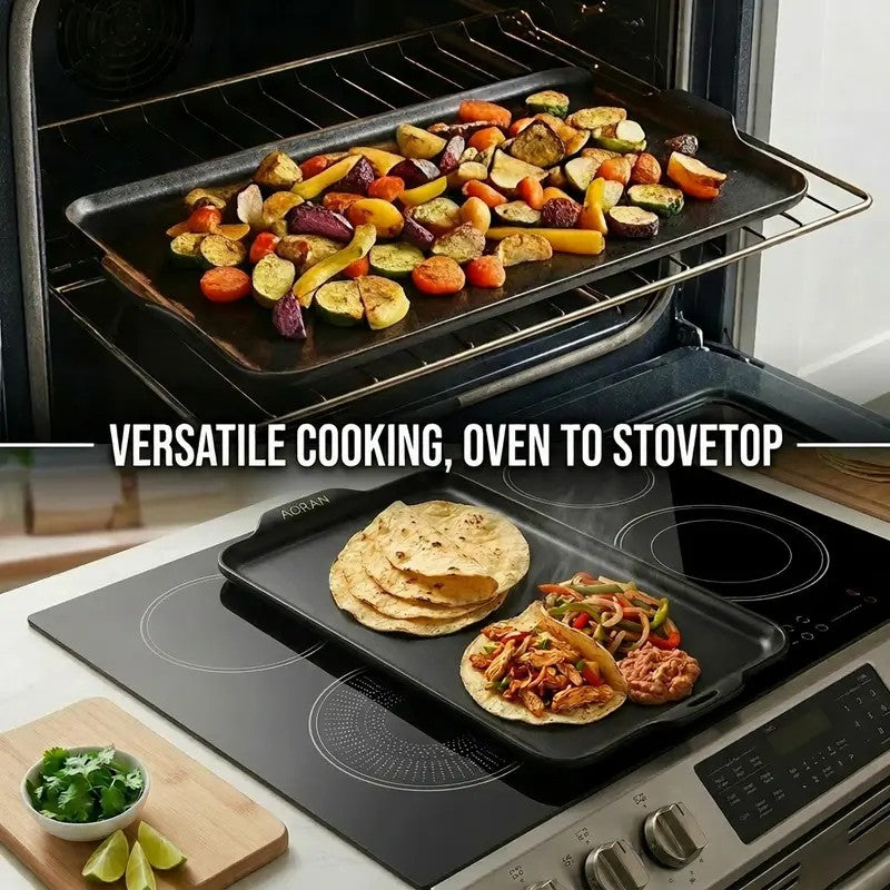 Ceramic Non-Stick Baking Pan for Tortillas and Everyday Baking