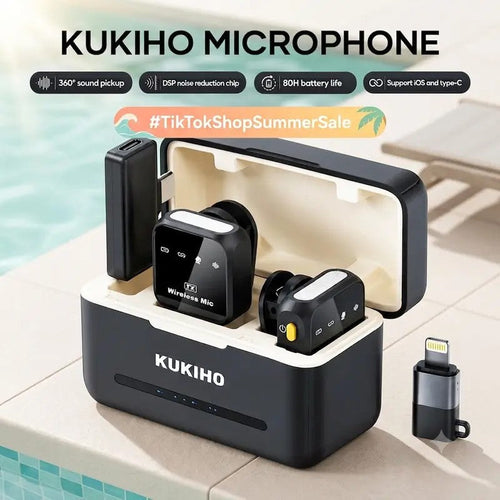 KUKIHO Wireless Lavalier Mic Set