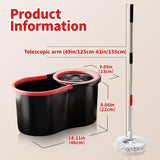 Spin Mop and Wringer Bucket Set
