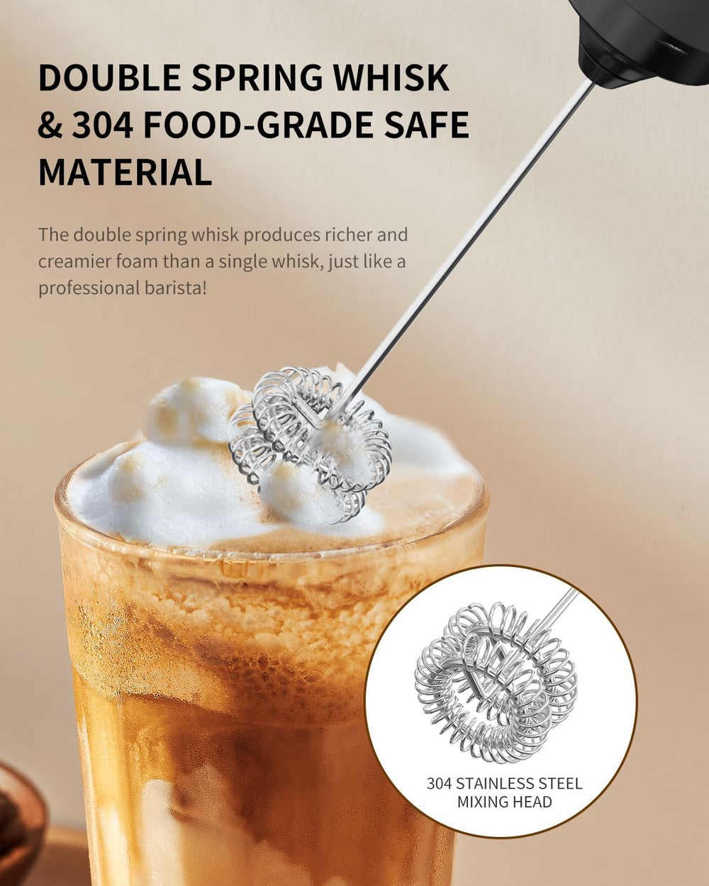 Rechargeable Milk Frother