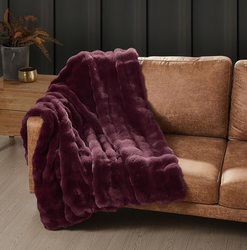 Bubble Faux Fur Throw Blanket 50x70