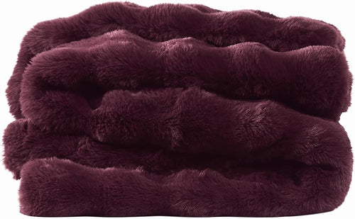 Bubble Faux Fur Throw Blanket 50x70