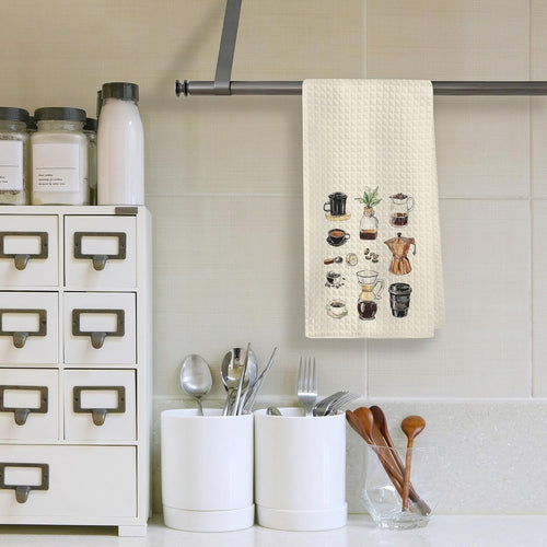 Coffee Bar Microfiber Kitchen Towel