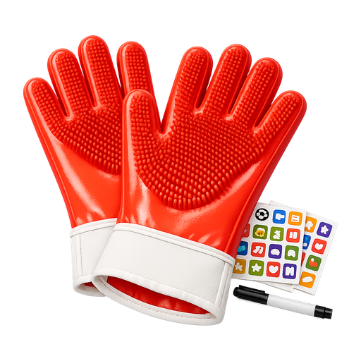 Heat-resistant cleaning gloves
