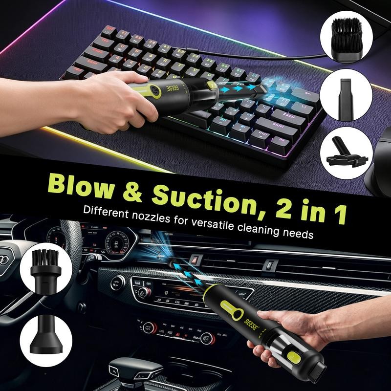 SEESE Cordless Car Vacuum & Air Duster