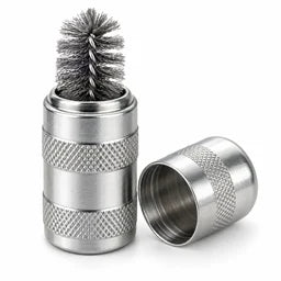 Battery cleaning brush
