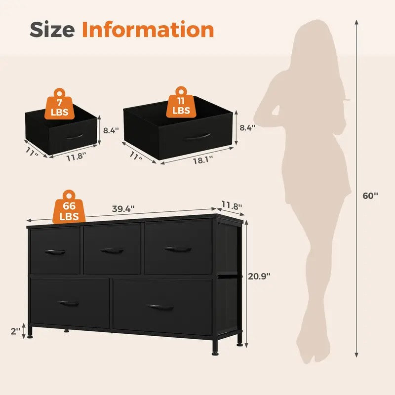 5-Drawer Storage Tower