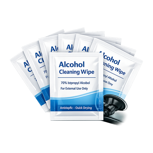 Alcohol cleaning wipes