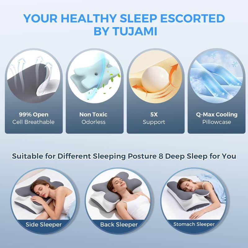 Cooling Memory Neck Pillow