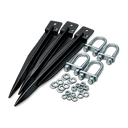 Ground stake anchors